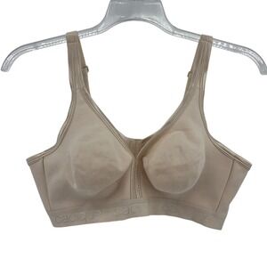 Cacique Intimates Beige Cotton Blend Wire Free Unlined Bra 40E DL11070135
